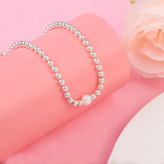 Real 100% Pearl Sterling Necklace