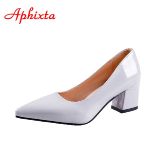 Square Heels Pumps Party Shoes