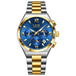 Gold silver blue