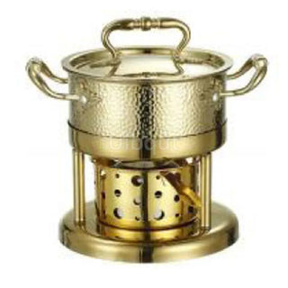 304 Stainless steel alcohol furnace Special pot for small hot pot Single One person Liquid solid pot cookware cooking pots set