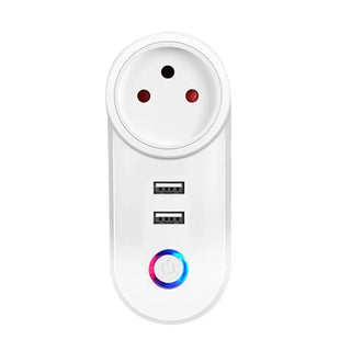 WiFi Smart Power Plug Adapter Electrical Outlet EU US AU UK GE Socket USB Time Remote Control by Smartlife App Alexa Google Home