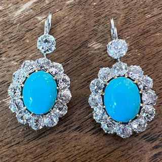 High Carbon Diamond Gemstone Drop Earrings - Epictzar Intl.