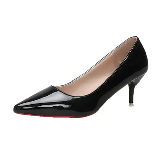 Classic Leather High Heels Shoes