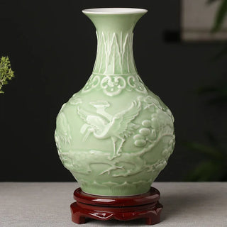 Antique Flower Decoration Ceramic Vase