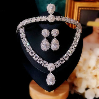 Wedding Cubic Zirconia Bridal Jewelry Sets