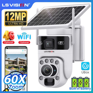 Optical Zoom Outdoor Solar Security Camera