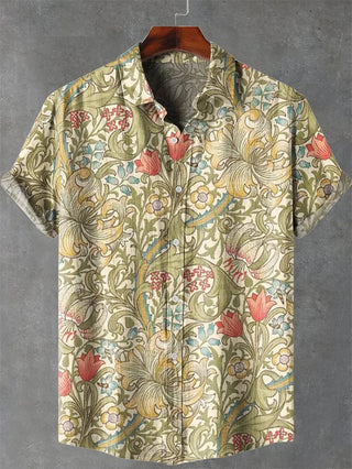 Men's Animal Printed Beach Vacation Shirt
