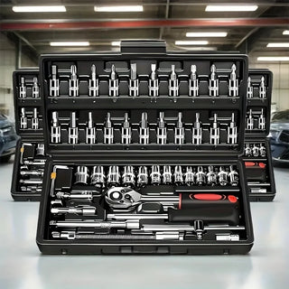 Durable Steel Ratchet Wrench Socket Set