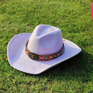 Wide Brim Fedora Felt Hat