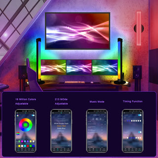 RGB Colorful TV Background Music Pickup Lights Computer Desktop Bedside Ambient Rhythmic Lamp Tuya WIFI APP Contol Night Light