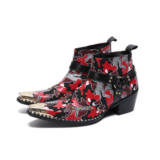 Metal Toe Riveted Studs Loafers Shoes