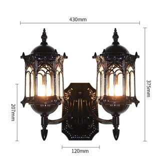 Double Heads Outdoor Wall Lamp