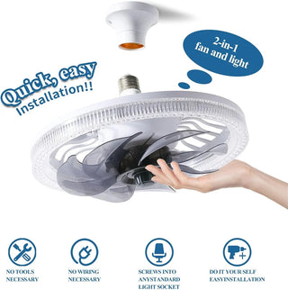 Modern Remote Control Ceiling Fan Light