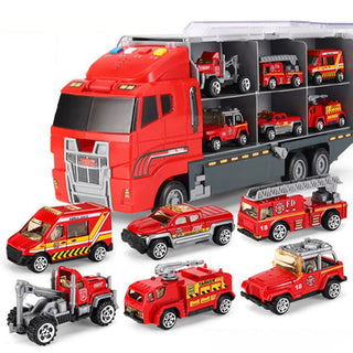 Alloy Toy Model Engineering Vehicle Set