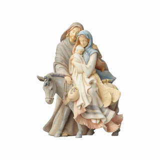 Donkey Stone Resin Holy Family Figurine