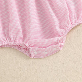 MISOWMNJOY Summer Baby Girl Clothes Princess Sister Matching Outfit Letter Embroidery Doll Collar Short Sleeve Baby Dress Romper