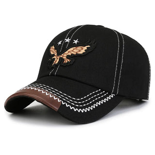 Eagle Embroidered Baseball Cap - Vibrant Fashionable Design with Sunshade Brim, Casual Comfortable Sports Cap for Outdoor Activi