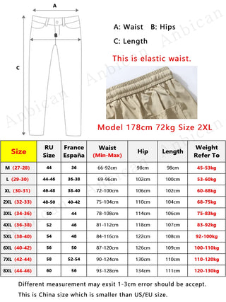 Multi-Pockets Ice Silk Cooling Pants