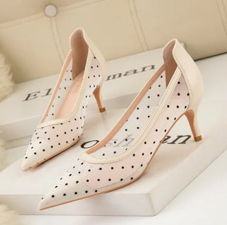 Mesh Breathable Seam Pumps Shoes