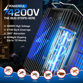 Solar-Powered Cordless Bug Zapper