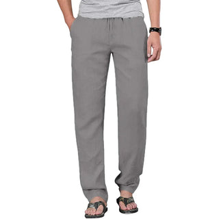 Men's Linen Elastic Waist Fitness Pants