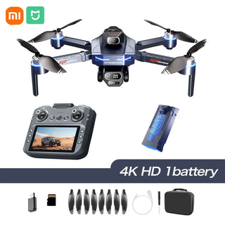 Xiaomi GT8 Drone 4K Professional HD Camera Aerial FPV Avoiding Obstacle 3Battery Large Screen Remote Control Folding RC Drone