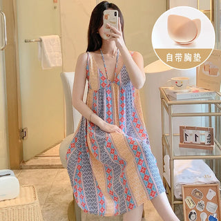 Women Beach Style Thin Sleepwear