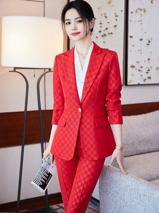 Business Office Ladies 2Pcs Pant Suit - Epictzar Intl.