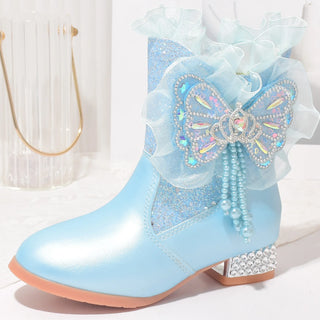 Princess High Heels Warm Ankle Boots