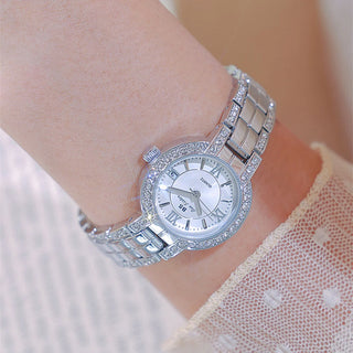 Luxury Brand Roman Dial Women's Watches Fashion Elegant Date Display Diamond Watch Women Gift Gold Bracelet Quartz Wristwatches