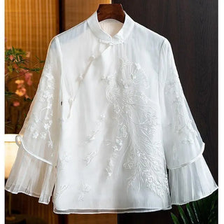 Improved Style Embroidered Design Blouse