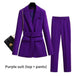 Purple suit