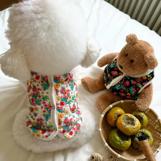 Classic Shabby Flower Pet Coat