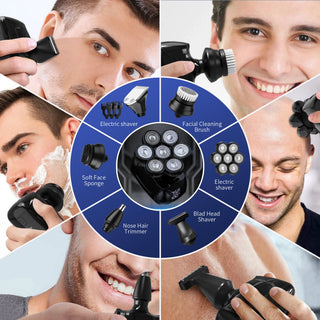 Electric 7D Heads Hair Grooming Kit