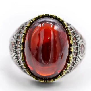 Luxury Festival Party Red Zircon Ring