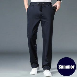Men's Classic Elastic Waist Pants