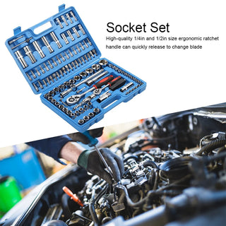 Ratchet Hand Wrench Socket Kit