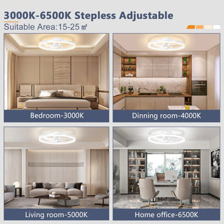 App Control Ceiling Fan LED Lamp