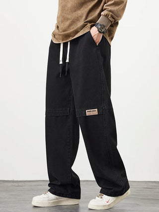 Men's Wide Leg Denim Jeans Pants