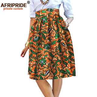 African Style Garment Midi Skirt