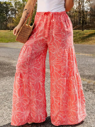 Comfortable Elegant Loose Elastic Waist Pants