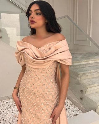 Elegant Off Shoulder Formal Evening Gown - Epictzar Intl.