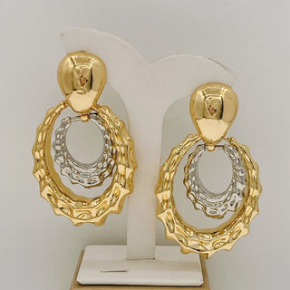 Yulaili Gold Plated Earring Round Pendant Luxury Women Jewelry Accessories Party Banquet Gift High Quality Gadget EK147