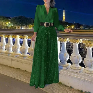 Evening Party Long Sleeve Jumpsuit - Epictzar Intl.