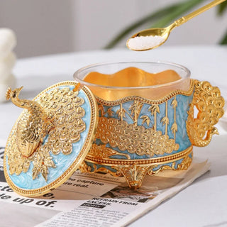 Peacock Shape Decorative Sugar Jar