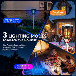 Outdoor Yard Garden Solar Bug Zapper