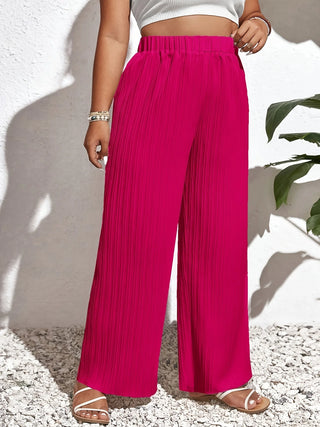 Loose High-Waist Wide-Leg Pants