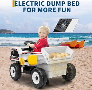 Kids RC 12V Construction Vehicle Toy Truck