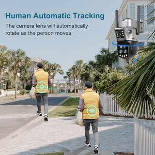 Solar 10X Zoom Alarm Auto Tracking Camera