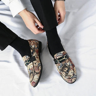 Men Loafers Cartoon Style Footwear